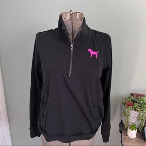 PINK half zip with Hot Pink decals size LG